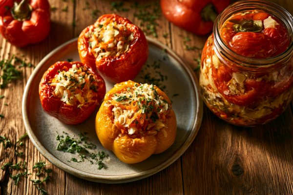 Фарширую перцы капустой &mdash; и катаю: зимний деликатес &mdash; съедите банку за вечер под горячую картошку