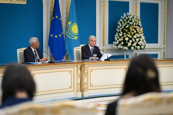 Касым-Жомарт Токаев и Антониу Кошта выступили с совместным заявлением