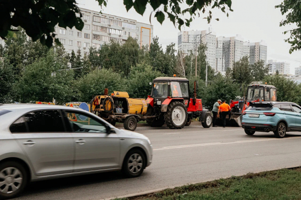 Ремонт трех главных проспектов Челнов выполнен на 70%, срок завершения &ndash; 10 августа