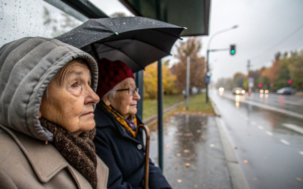 Пожилые люди просят перенести остановку ближе к поликлинике