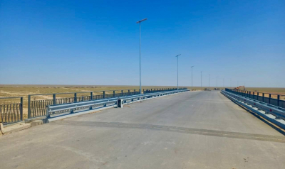 Завершается ремонт дороги, связывающей порт Курык и ТМТМ